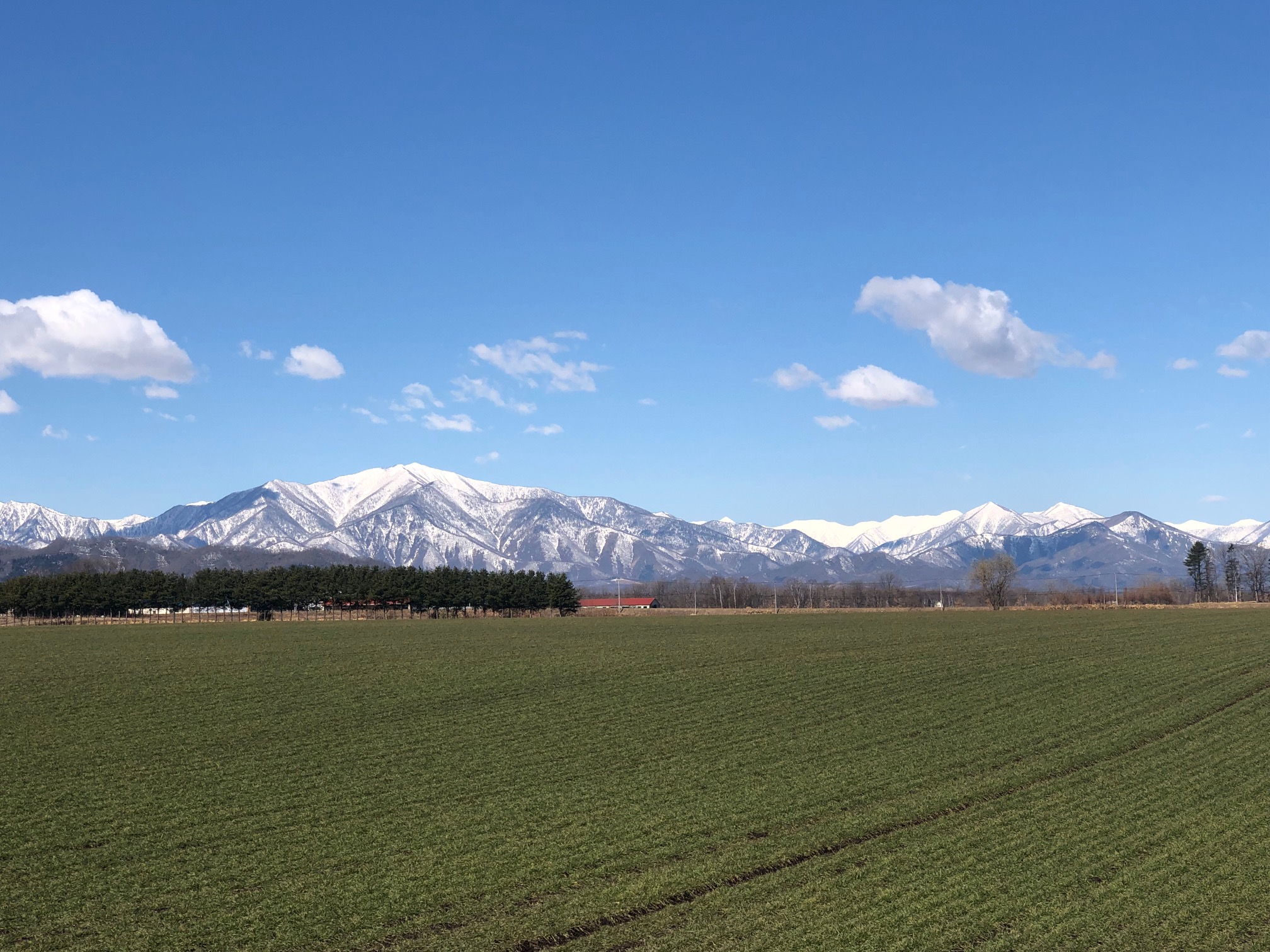 日高山脈雪化粧